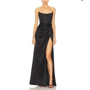 Black Strapless Maxi Dress